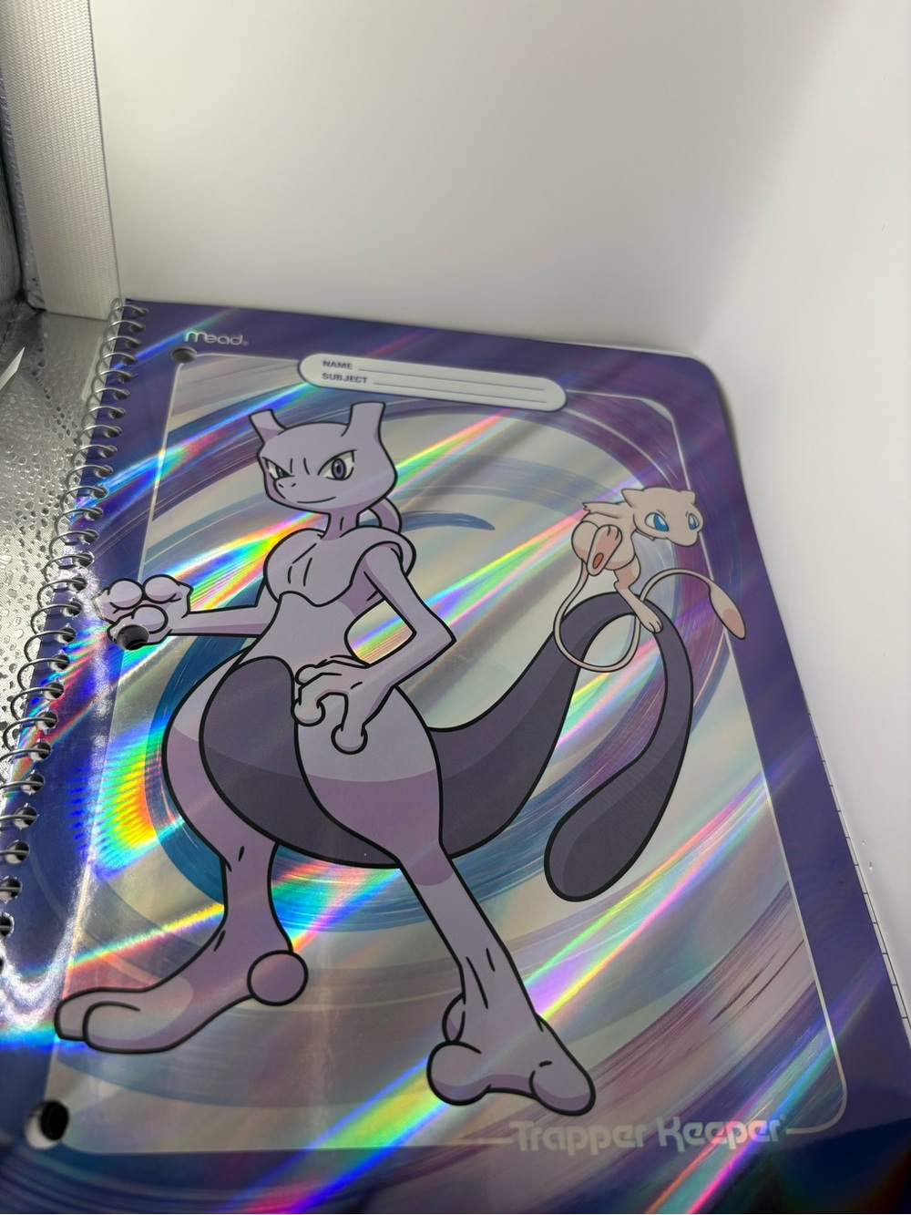 Pokémon X Target Mewtwo Holographic Spiral Notebook
